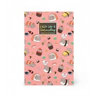 LEGAMI ΣΗΜΕΙΩΜΑΤΑΡΙΟ 9X13.5 A6 LINED-QUADERNO NOTEBOOK SMALL SUSHI CAT - EVERY DAY IS CATURDAY A6NOT0053