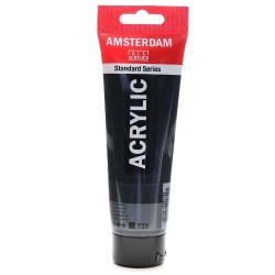 AMSTERDAM ACRYLIC 120ml N.735 OXIDE BLACK