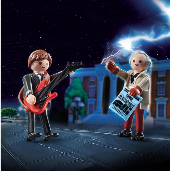 PLAYMOBIL 70459 BACK TO THE FUTURE ΜΑΡΤΙ ΜΑΚ ΦΛΑΙ ΚΑΙ ΚΑΘΗΓΗΤΗΣ ΈΜΕΤ ΜΠΡΑΟΥΝ
