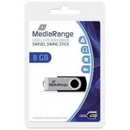 MEDIARANGE USB 2.0 FLASH DRIVE 8GB BLACK/SILVER