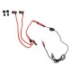 FREESTYLE ZIP EARPHONES + MIC FH2111 RED [41802]
