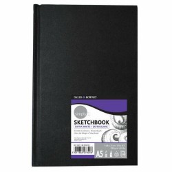 DALER ROWNEY SIMPLY HARDBOARD SKETCH BOOK A5 EXTRA WHITE