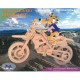 ΞΥΛΙΝΟ ΣΥΝΑΡΜΟΛΟΓΟΥΜΕΝΟ ΠΑΖΛ 3D P022 - CROSS-COUNTRY MOTORCYCLE WOODCRAFT CONSTRUCTION KIT