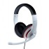 GEMBIRD MHS-03-WTRDBK STEREO HEADSET WITH MICROPHONE BLACK AND WHITE COLOR WITH RED RING