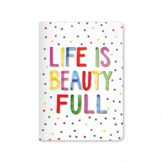 OOLY 118-228 JOT-IT! NOTEBOOK - LIFE IS BEAUTIFUL