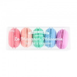 OOLY 112-096 LE MACARON PATISSERIE SCENTED ERASERS - ΣΕΤ ΤΩΝ 5