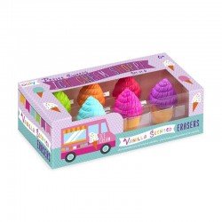 OOLY 112-061 PETITE SWEETS ICE CREAM SHOPPE SCENTED ERASERS