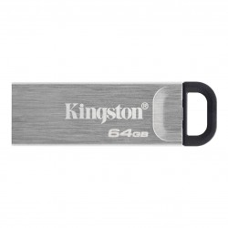 KINGSTON TECHNOLOGY DATATRAVELER KYSON USB FLASH DRIVE 64 GB USB TYPE-A 3.2 GEN 1 (3.1 GEN 1) SILVER