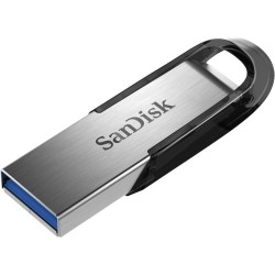 SANDISK ULTRA FLAIR USB FLASH DRIVE 128 GB USB TYPE-A 3.2 GEN 1 (3.1 GEN 1) BLACK, SILVER