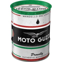 NOSTALGIC ART ΜΕΤΑΛΛΙΚΟΣ ΚΟΥΜΠΑΡΑΣ OIL BARREL MOTO GUZZI - ITALIAN MOTORCYCLE OIL