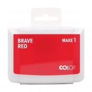 COLOP ARTS AND CRAFTS MAKE 1 INKPAD - BRAVE RED - SLEEVE