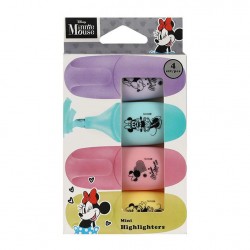 COOLPACK MINI HIGHLIGHTERS MINNIE MOUSE SET 4τμχ.